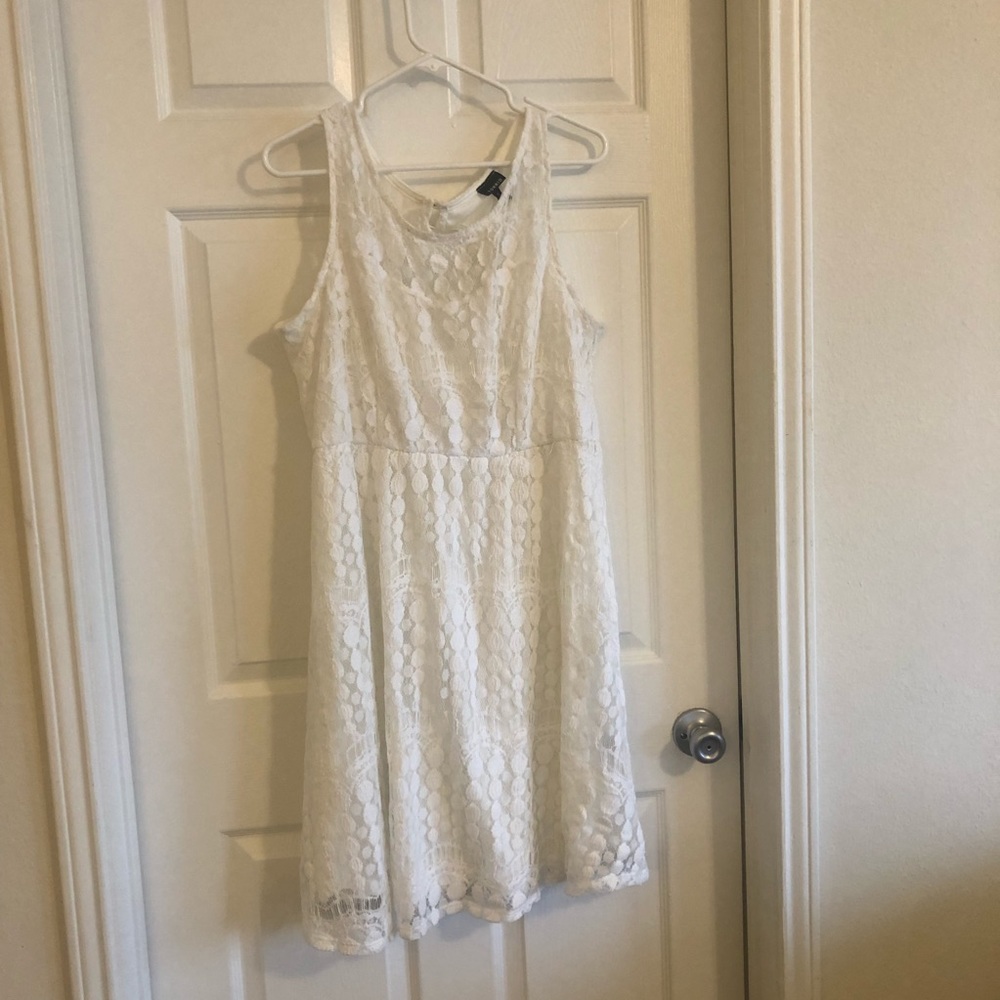 Torrid white lace dress